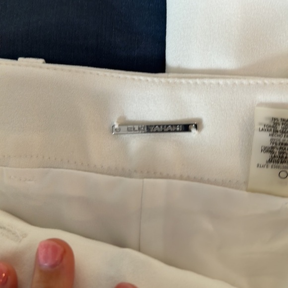 Elie Tahari Fully Lined Dress Pants – White, Size 8 (Worn Once) - Picture 2 of 7